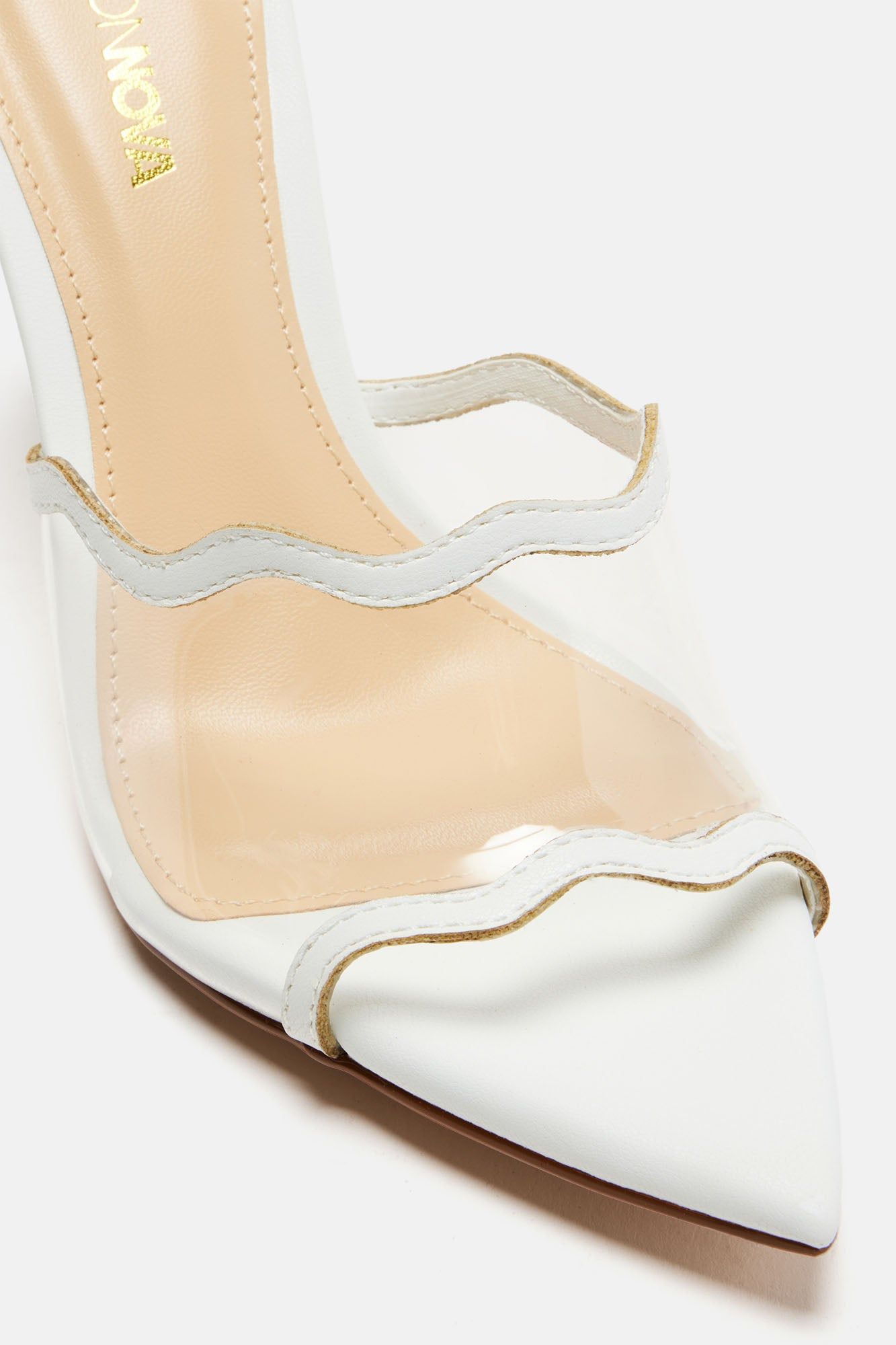 Obsessed With Us PVC Heels - White sold by Fashion Nova product image thumbnail 4