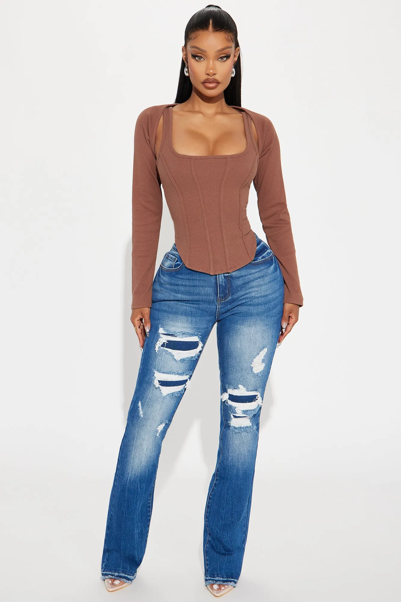 Bella 2 Piece Top - Brown sold by Fashion Nova product image thumbnail 2