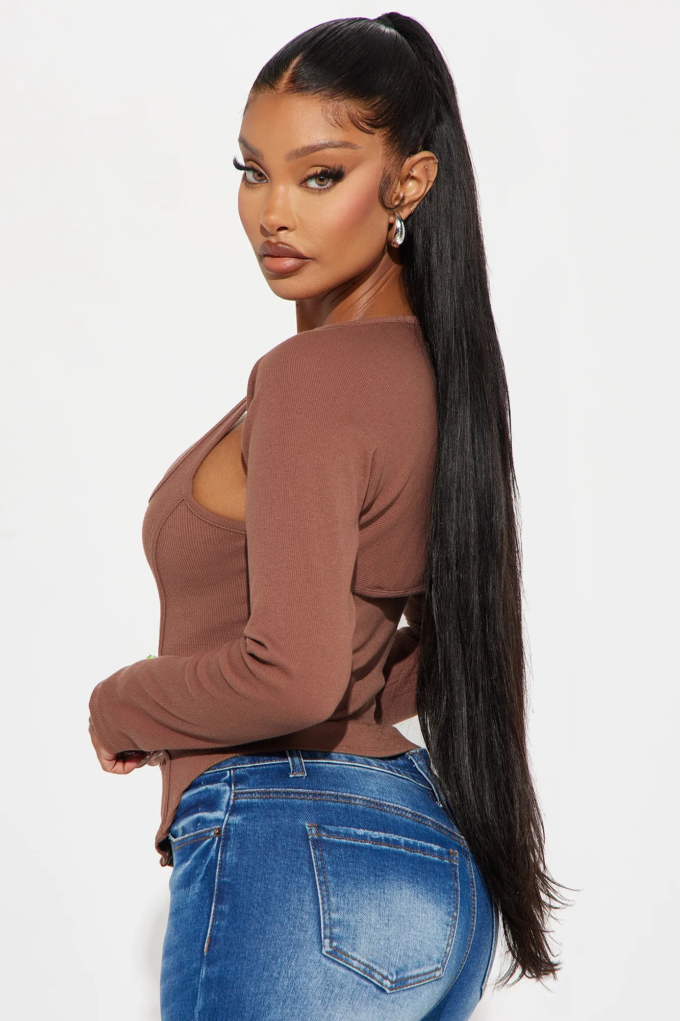 Bella 2 Piece Top - Brown sold by Fashion Nova product image thumbnail 4