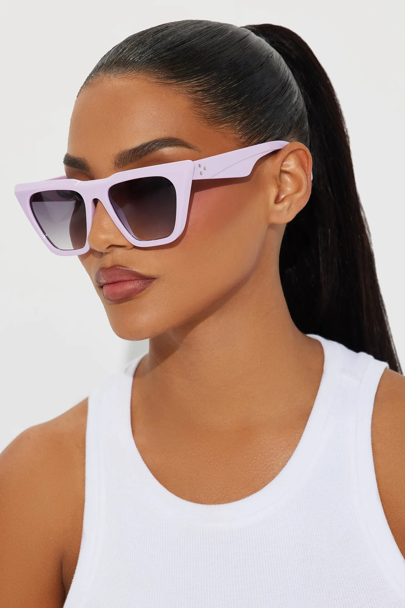 Modern Maven Sunglasses - Purple sold by Fashion Nova