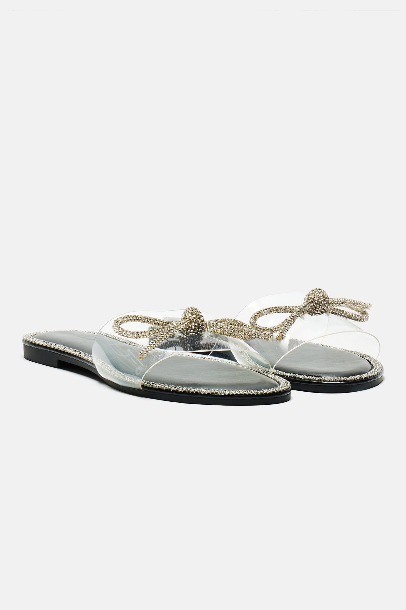 Everything You Want Embellished Sandals - Black sold by Fashion Nova product image thumbnail 4