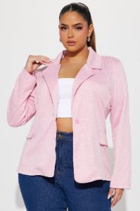 The Iris Blazer - Pink sold by Fashion Nova