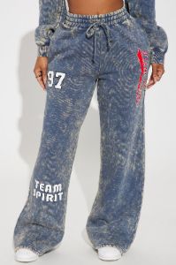 New York Athletic Washed Sweatpants - Navy/combo sold by Fashion Nova