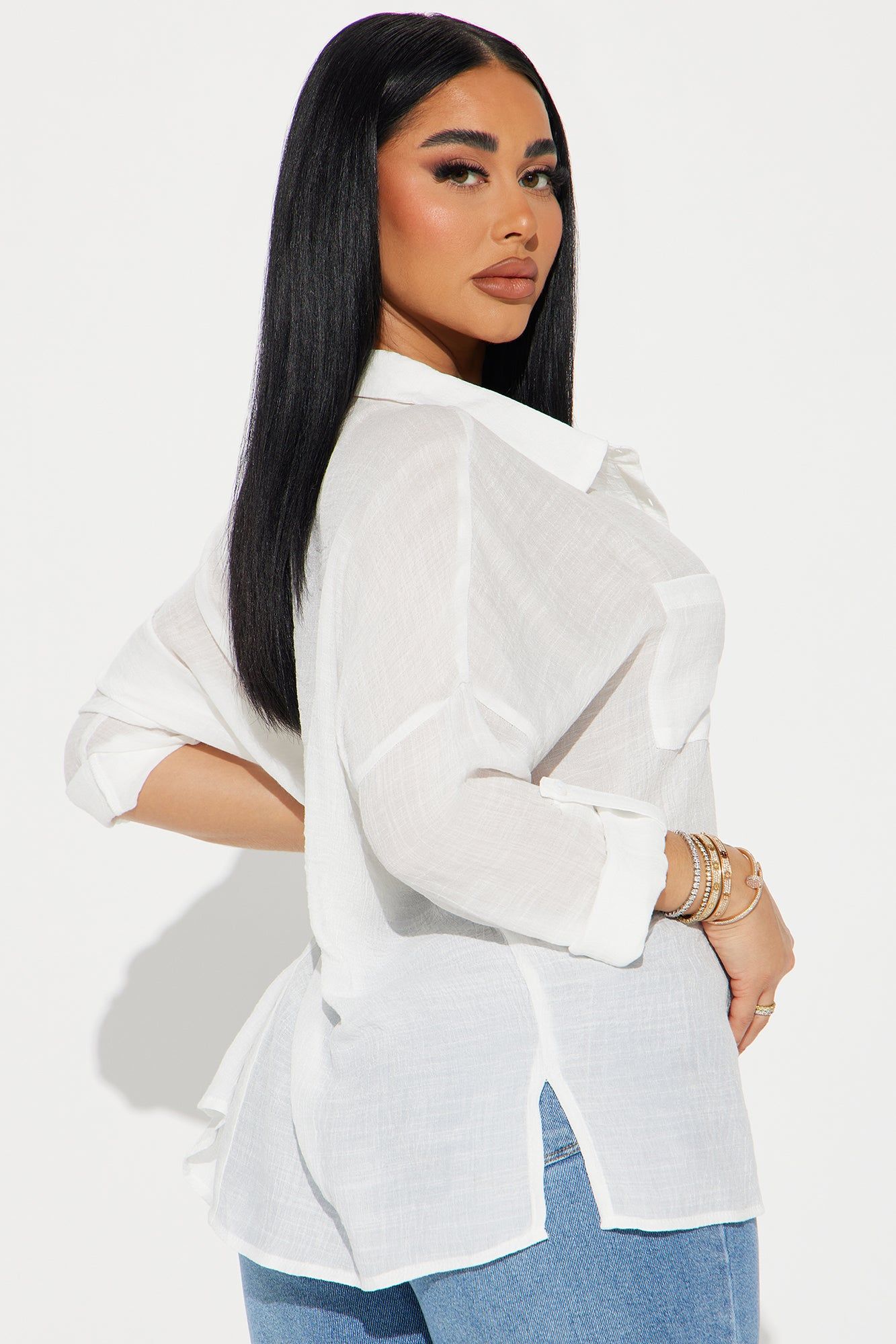Tatum Shirt - Off White sold by Fashion Nova product image thumbnail 3
