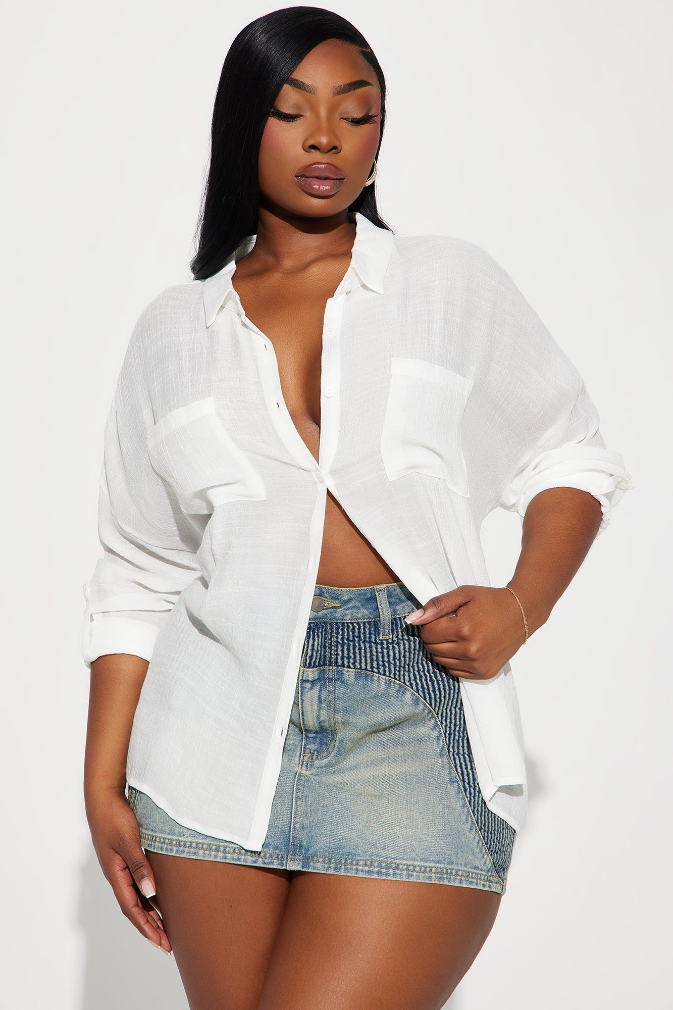 Tatum Shirt - Off White sold by Fashion Nova product image thumbnail 4