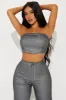 Lia Sparkle Pant Set - Charcoal sold by Fashion Nova