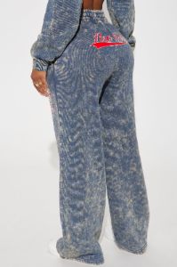 New York Athletic Washed Sweatpants - Navy/combo sold by Fashion Nova
