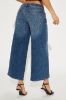 Between Us Crop Wide Leg Jeans - Dark Wash sold by Fashion Nova