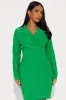 Sarah Stretch Blazer Mini Dress - Green sold by Fashion Nova