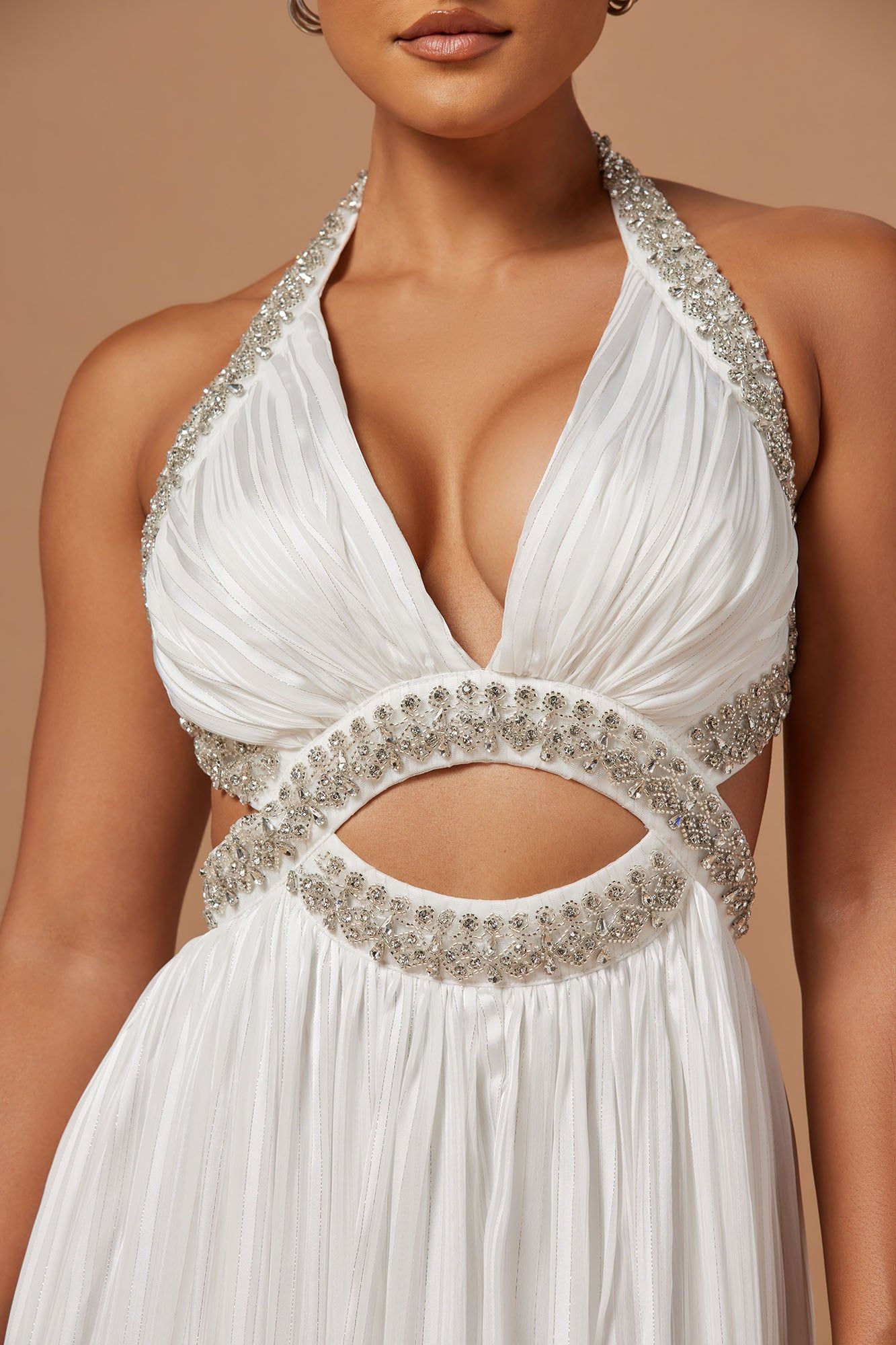 Ava Embellished Gown - White sold by Fashion Nova product image thumbnail 3