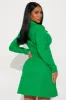 Sarah Stretch Blazer Mini Dress - Green sold by Fashion Nova