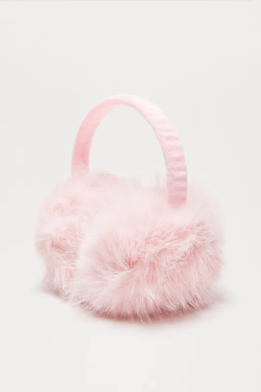 Fur Brings The Fun Earmuffs - Pink sold by Fashion Nova