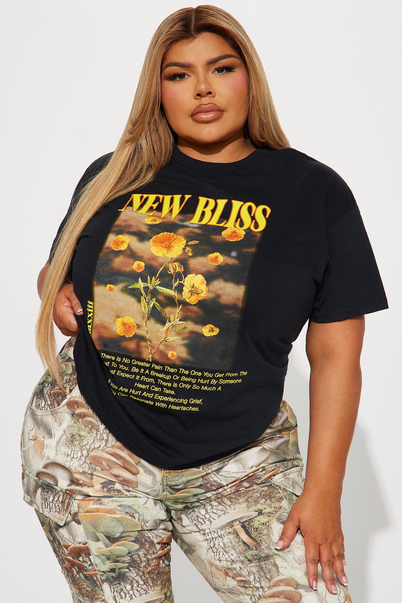 New Bliss Graphic Tee - Black sold by Fashion Nova product image thumbnail 4