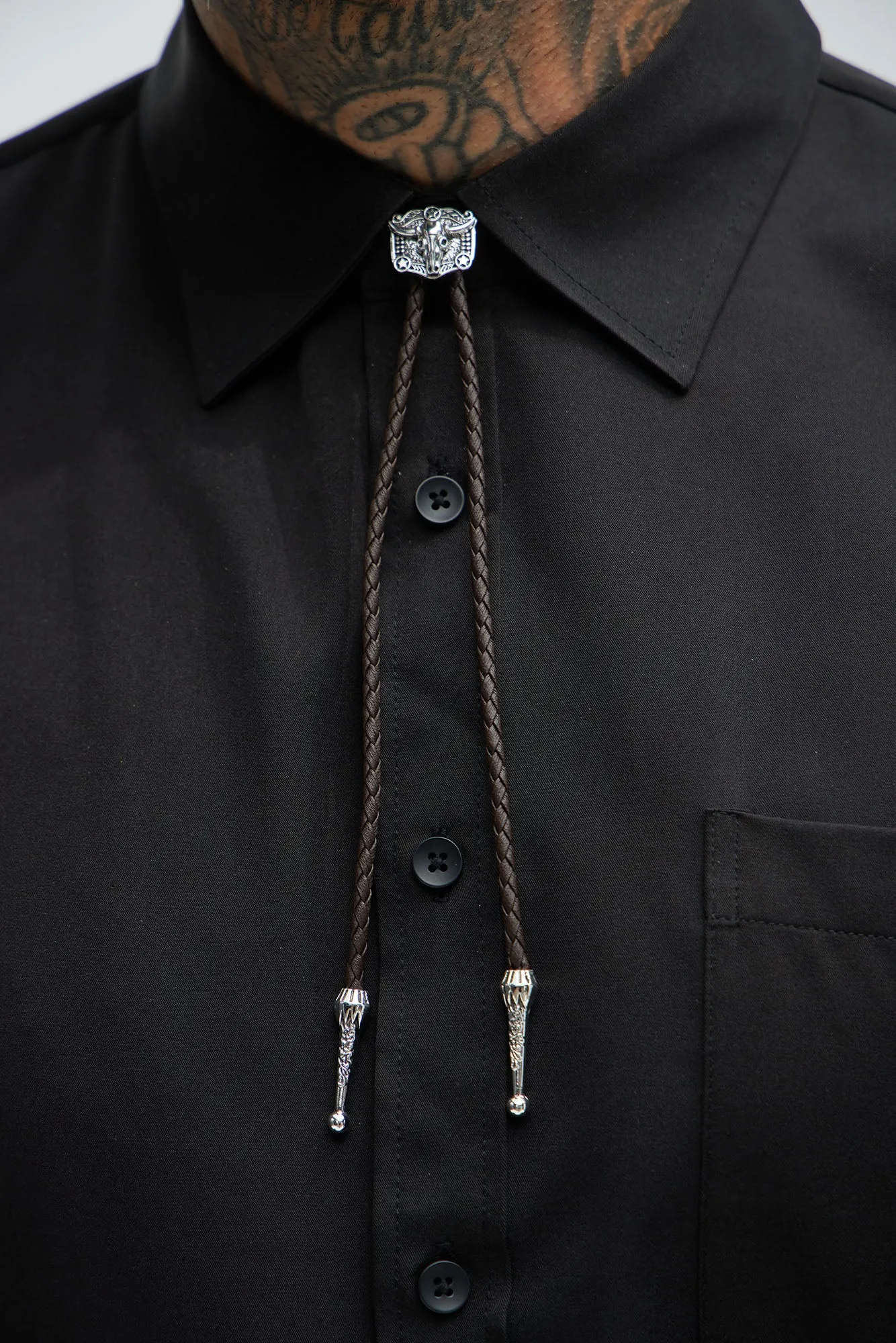 By The Horns Bolo Tie Necklace - Brown sold by Fashion Nova