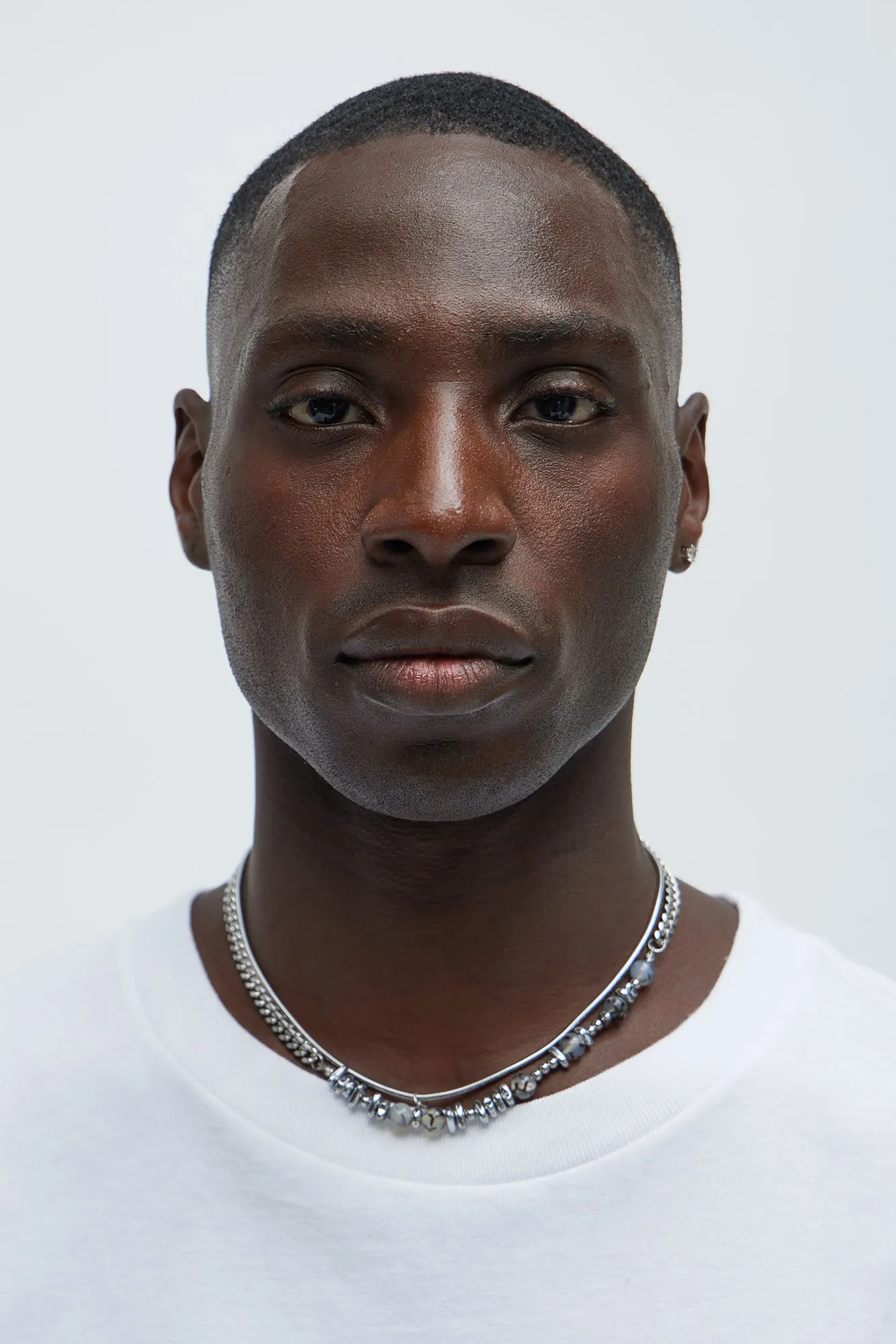 Greyson Multi Chain Beaded Necklace - Silver sold by Fashion Nova product image thumbnail 2