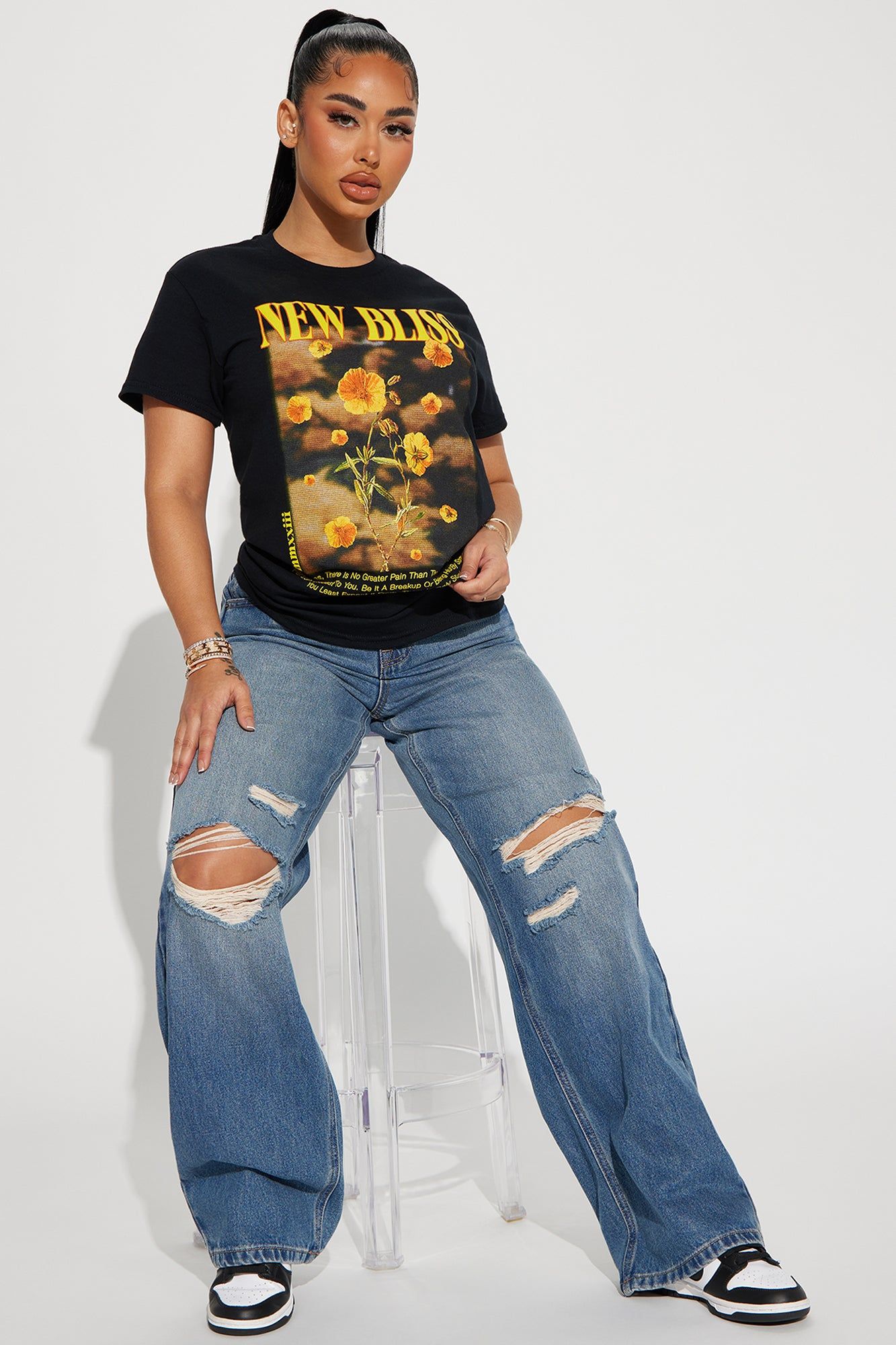 New Bliss Graphic Tee - Black sold by Fashion Nova product image thumbnail 2