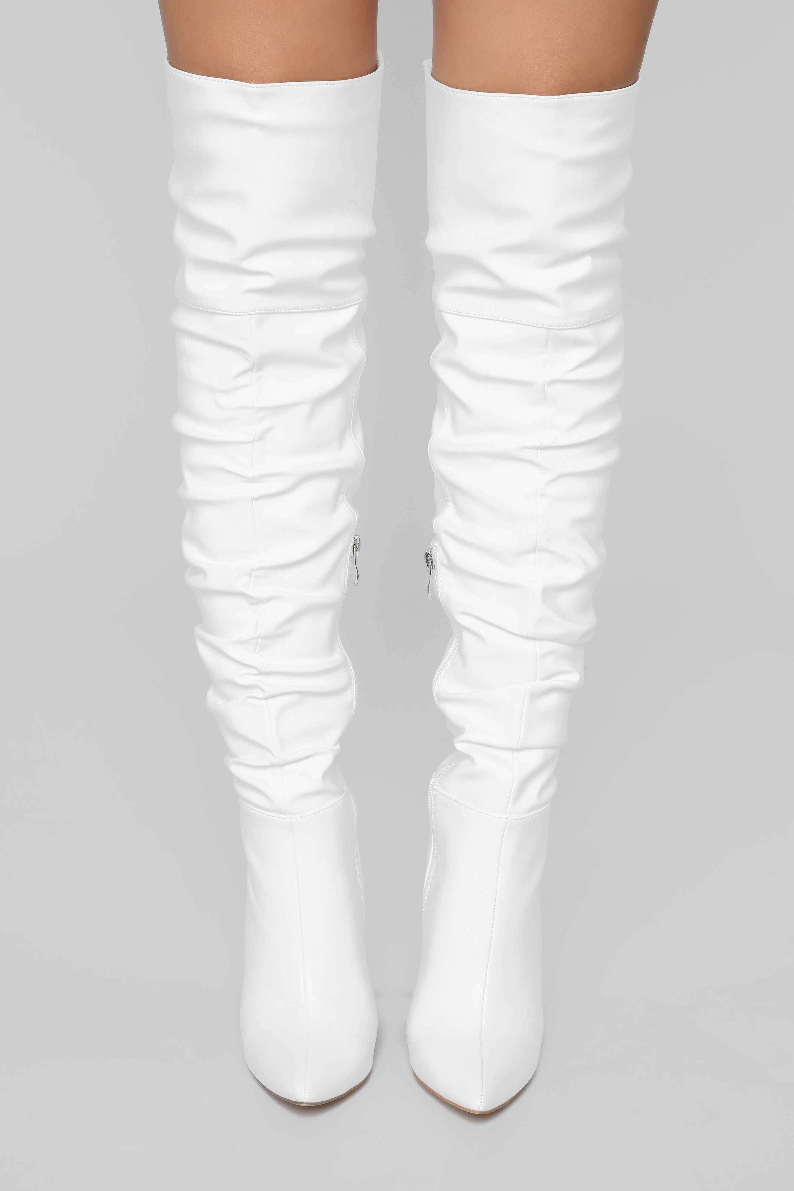 Stay Away From Me Heeled Boot - White sold by Fashion Nova product image thumbnail 3