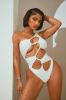 Michelle Cutout 1 Piece Swimsuit - White sold by Fashion Nova