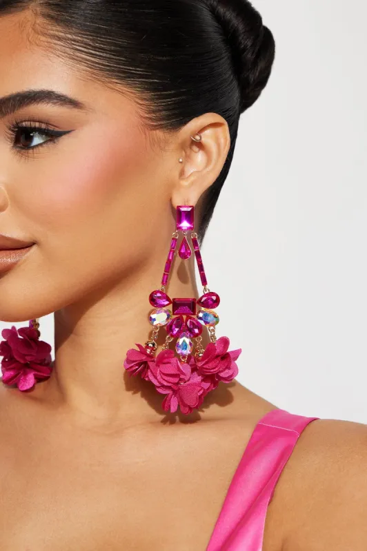 Rosy Amour Earrings - Pink sold by Fashion Nova