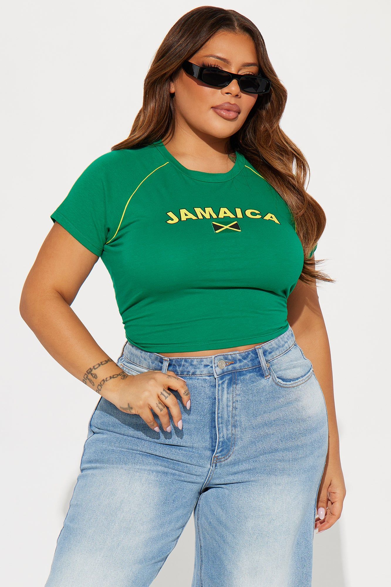 Jamaican Love Tee - Green sold by Fashion Nova product image thumbnail 5