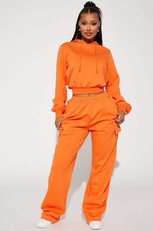 Easy Going Lounge Wide Leg Pant - Orange sold by Fashion Nova