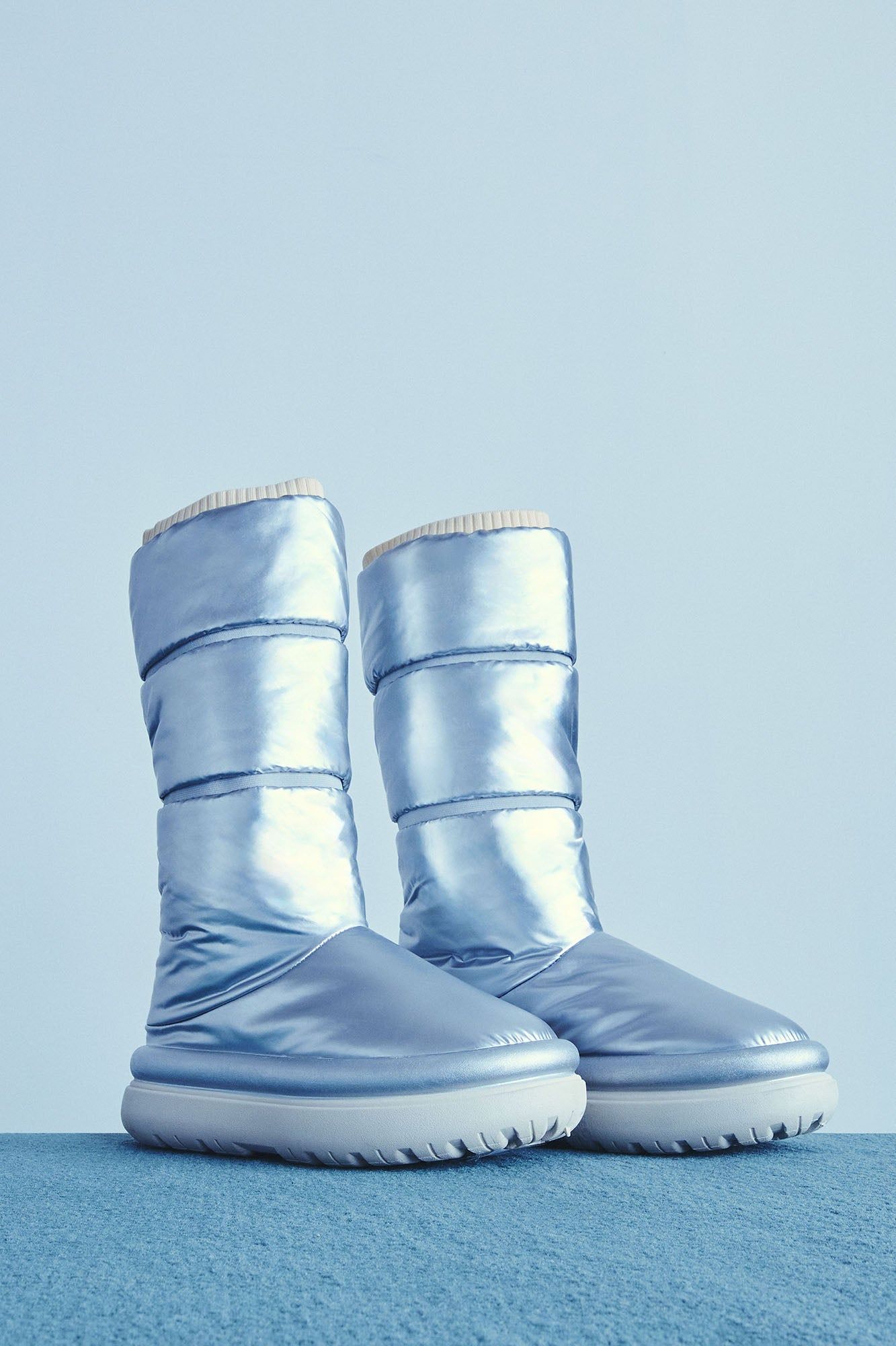 Snow Glam Puffer Boots - Silver sold by Fashion Nova product image thumbnail 3