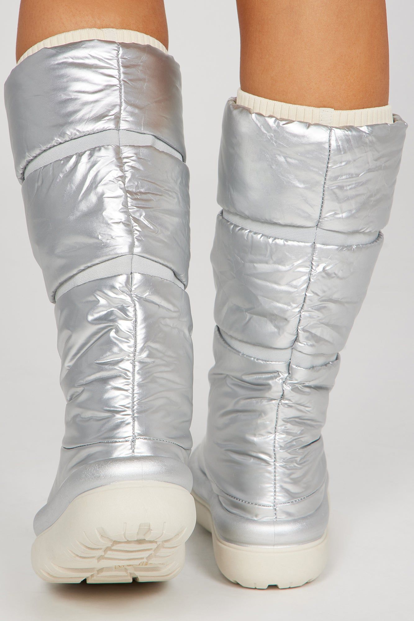 Snow Glam Puffer Boots - Silver sold by Fashion Nova product image thumbnail 7
