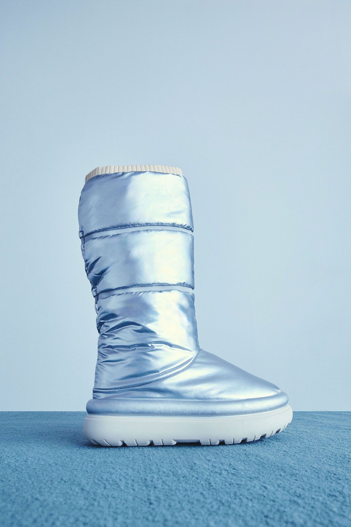 Snow Glam Puffer Boots - Silver sold by Fashion Nova product image thumbnail 2