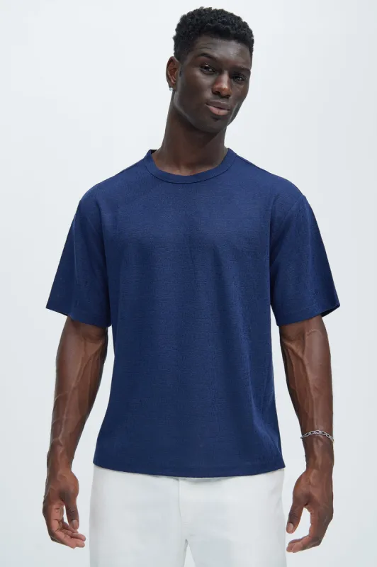 Henrik Short Sleeve Tee - Navy sold by Fashion Nova