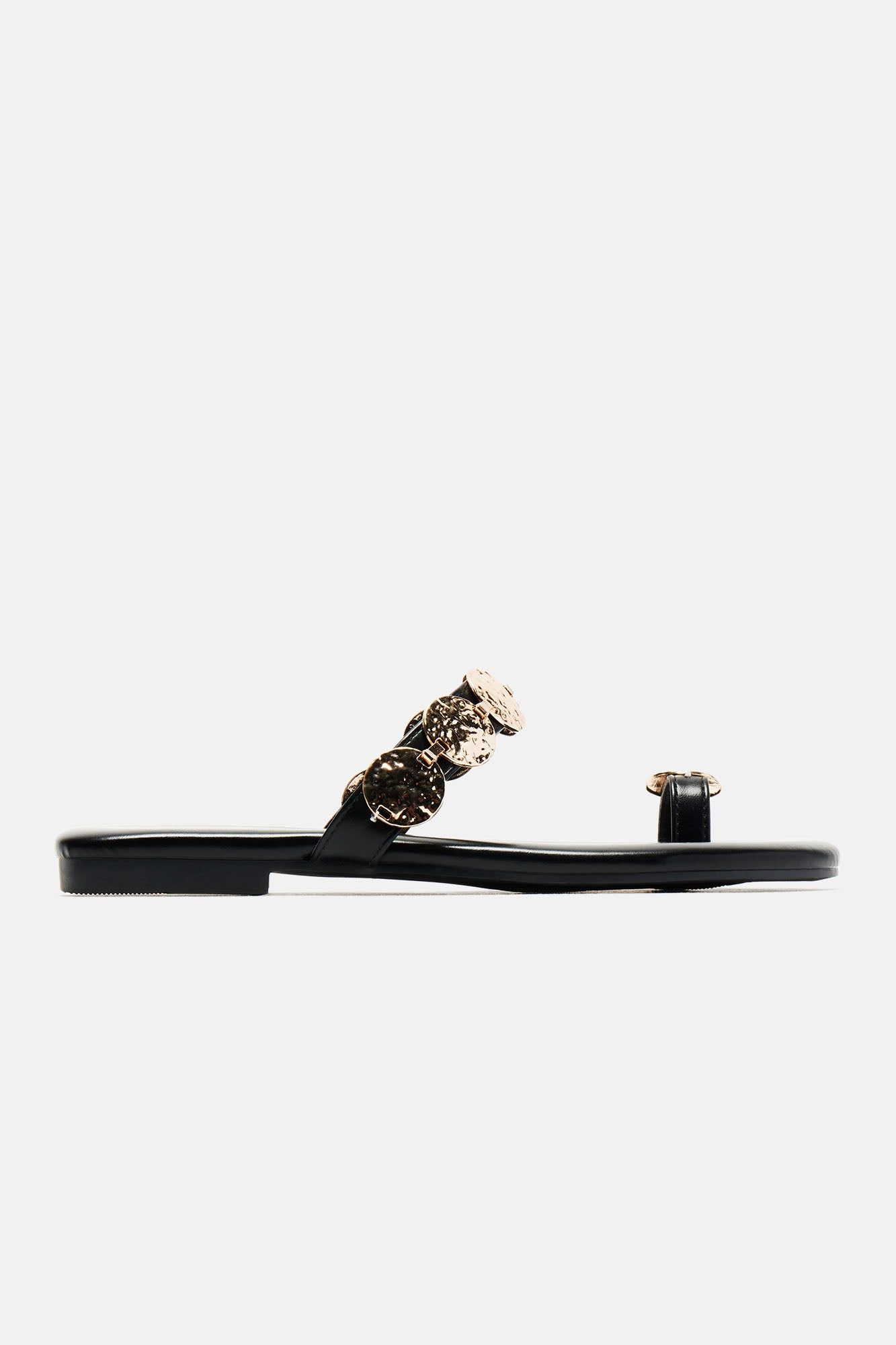 Forever Young Flat Sandals - Black sold by Fashion Nova product image thumbnail 4