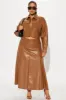Sadie Faux Leather Skirt Set - Camel sold by Fashion Nova
