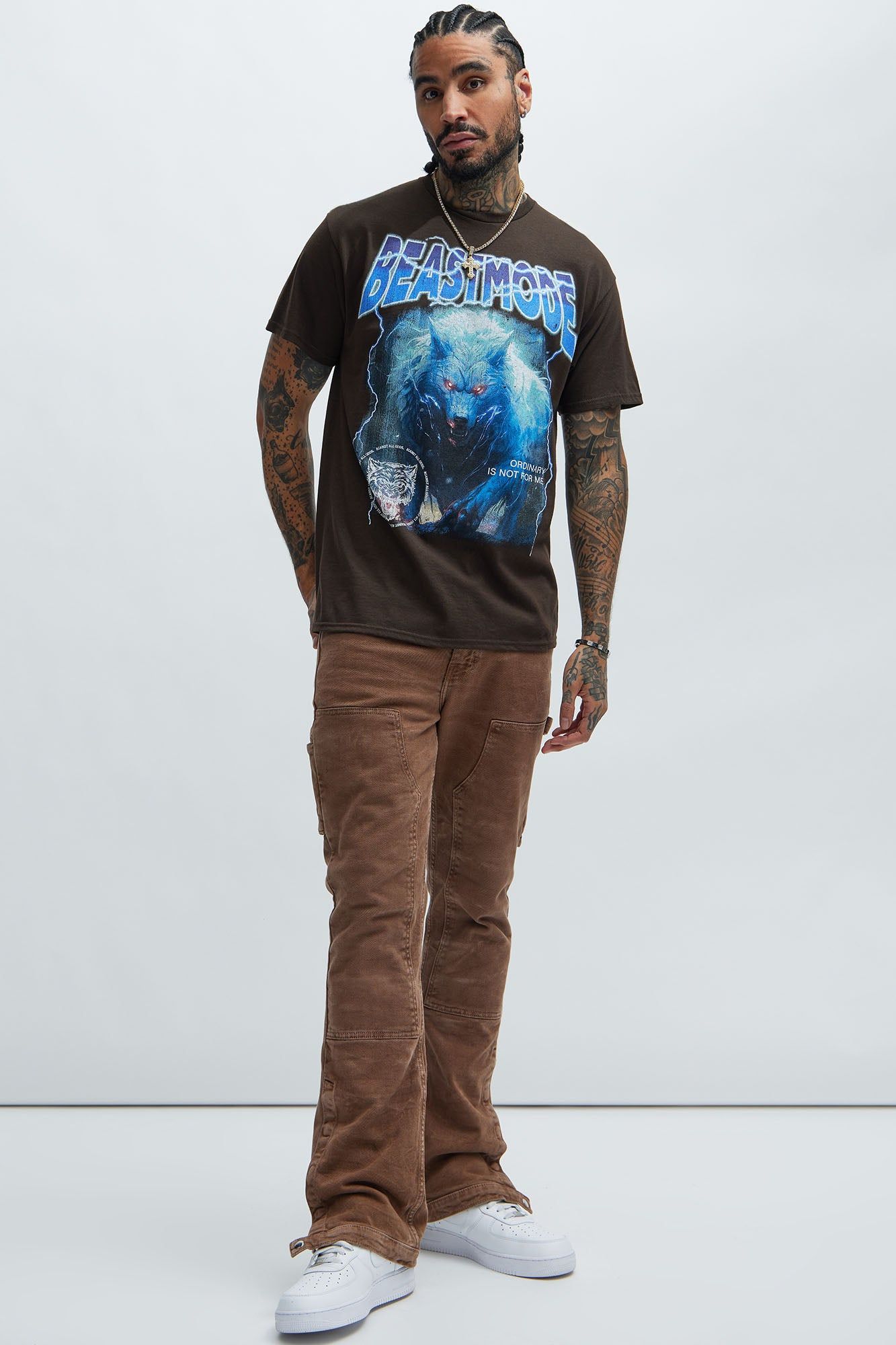 Beastmode Short Sleeve Tee - Chocolate sold by Fashion Nova product image thumbnail 2