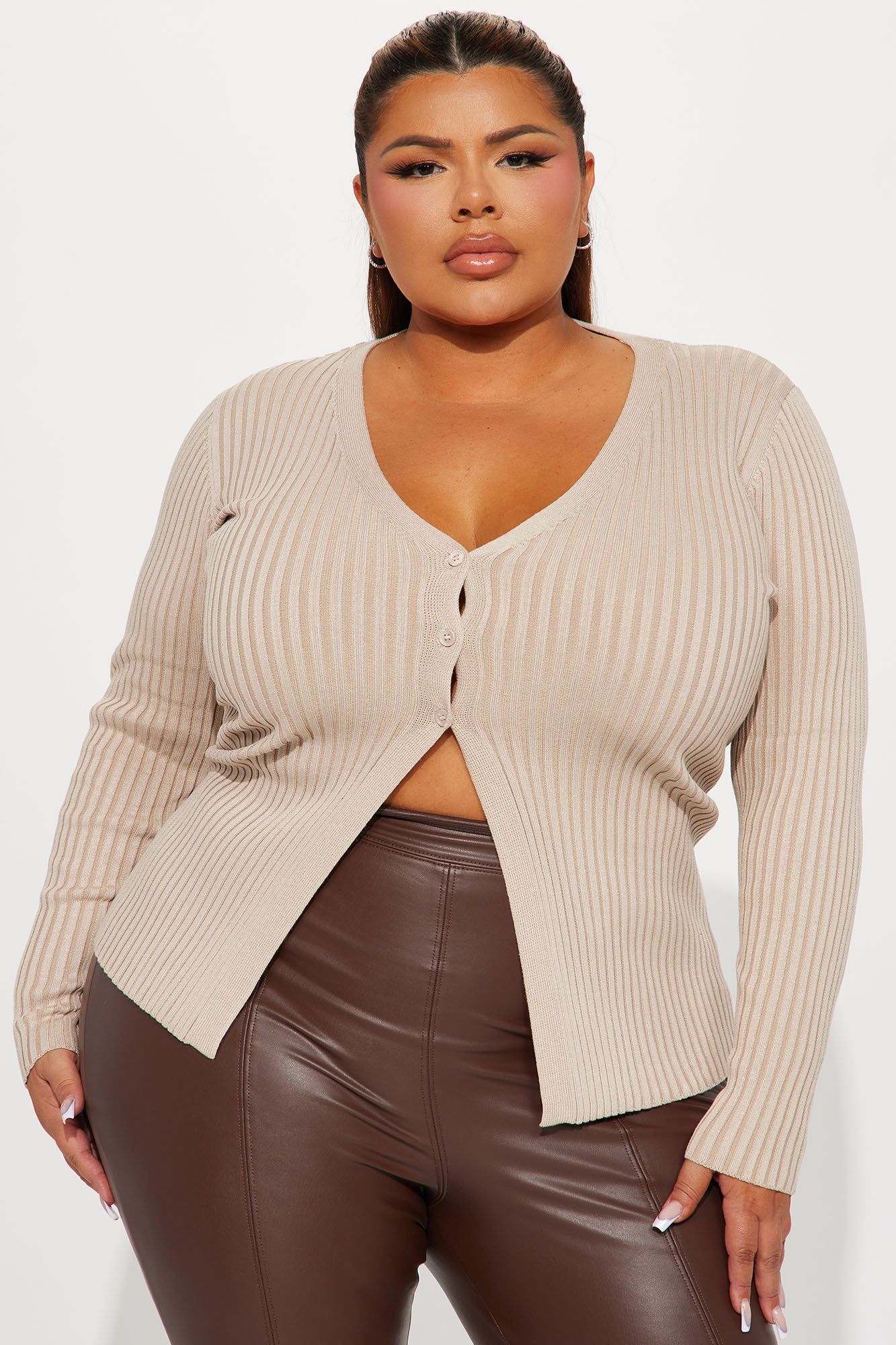 Haylie Cardigan - Oatmeal sold by Fashion Nova product image thumbnail 4