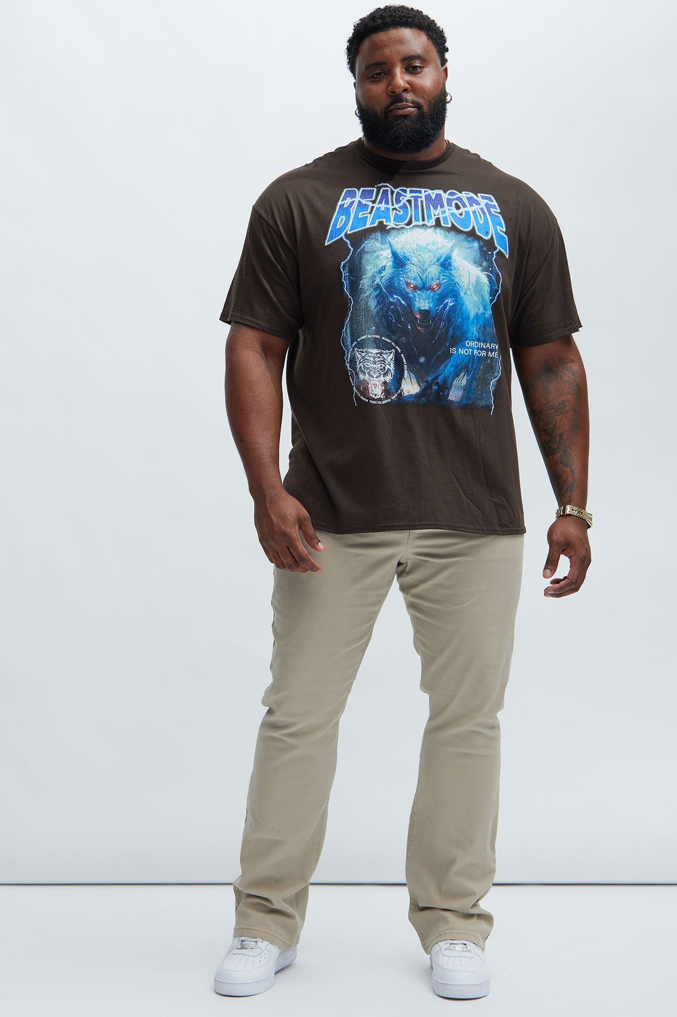 Beastmode Short Sleeve Tee - Chocolate sold by Fashion Nova product image thumbnail 5