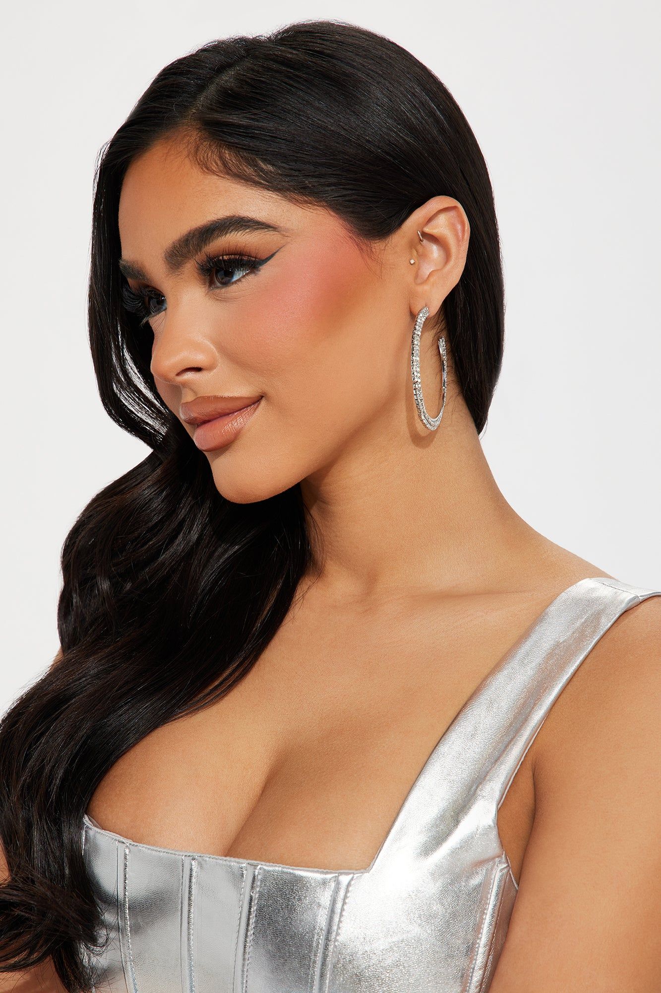 Glimpse Of Fame Earrings - Silver sold by Fashion Nova product image thumbnail 2