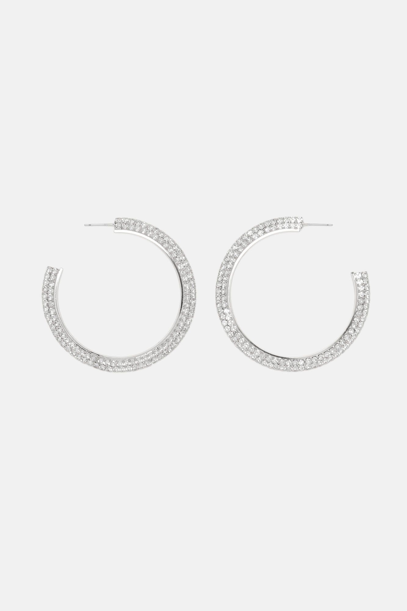 Glimpse Of Fame Earrings - Silver sold by Fashion Nova product image thumbnail 3