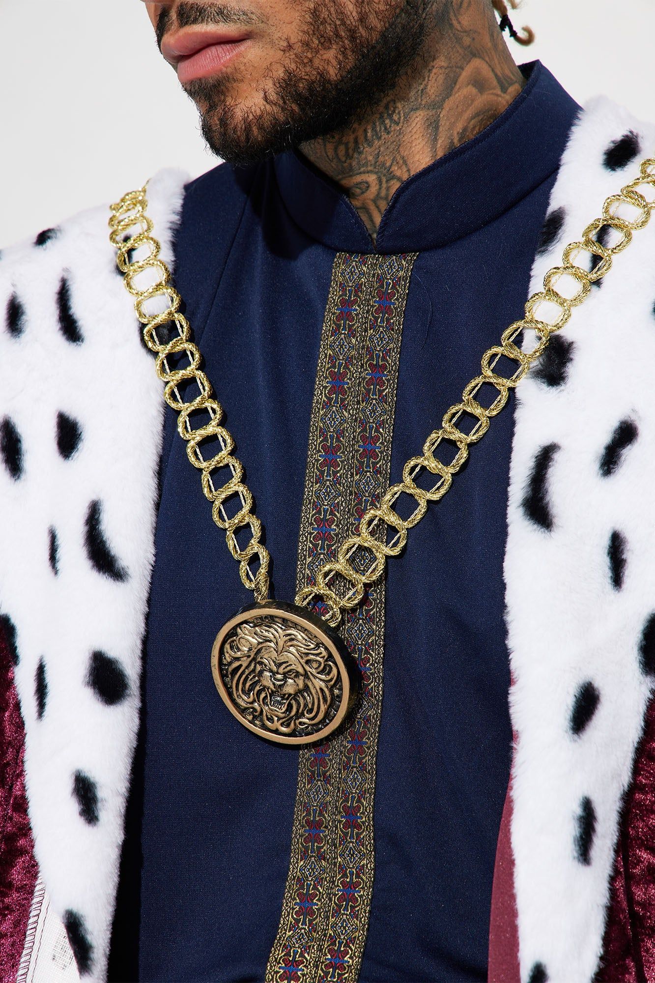 Noble Royal King 5 Piece Costume Set - Burgundy/combo sold by Fashion Nova product image thumbnail 3