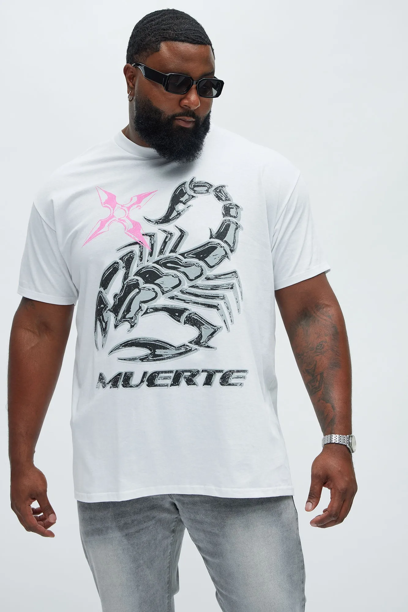 Muerte Scorpion Short Sleeve Tee - White sold by Fashion Nova product image thumbnail 5
