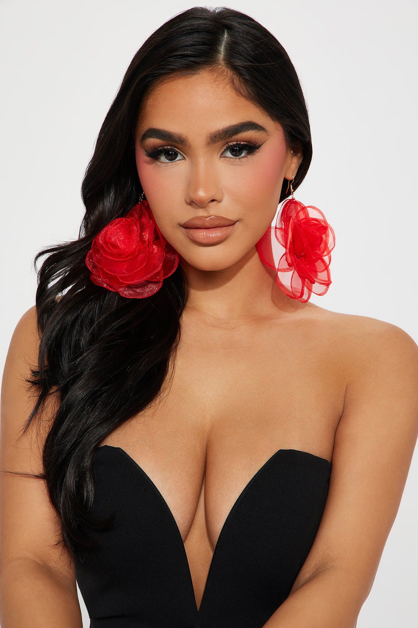 Flowers To Flowers Drop Earrings - Red sold by Fashion Nova product image thumbnail 2