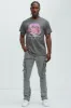 Got Do Cargo Stacked Skinny Convertible Flare Jeans - Grey sold by Fashion Nova