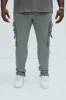 Got Do Cargo Stacked Skinny Convertible Flare Jeans - Grey sold by Fashion Nova