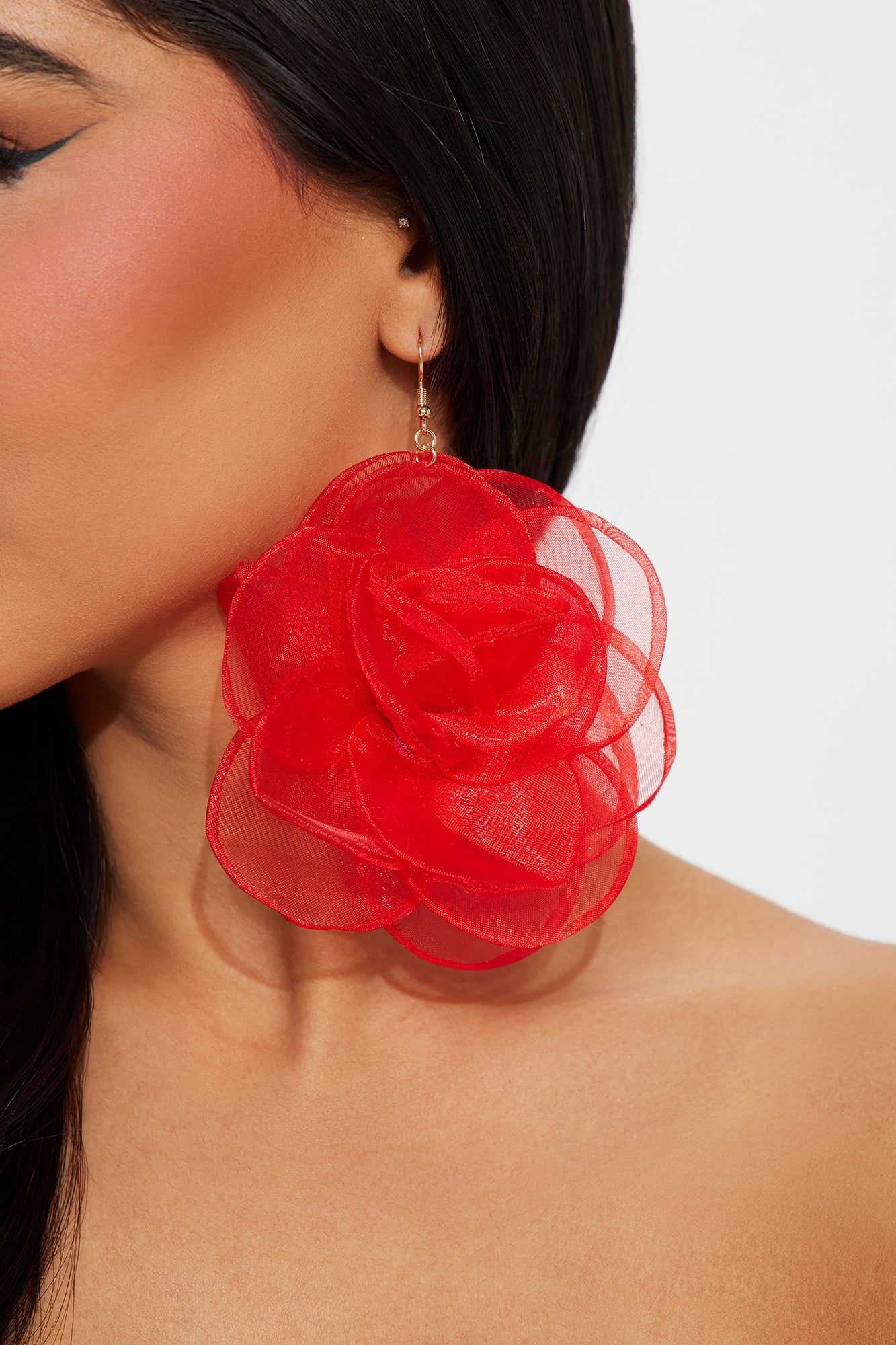 Flowers To Flowers Drop Earrings - Red sold by Fashion Nova