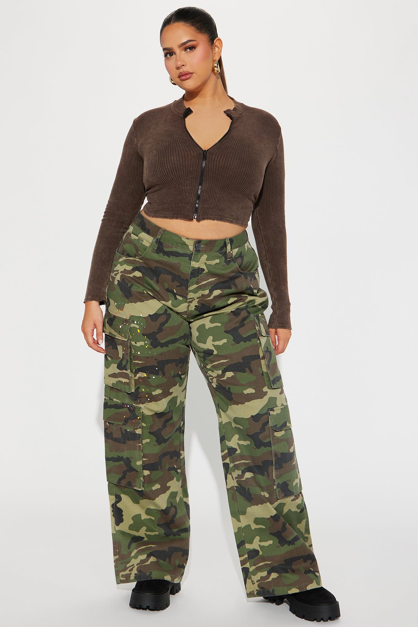 Dana Ribbed Baby Tee - Mocha sold by Fashion Nova product image thumbnail 5