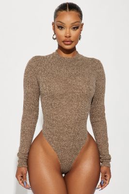 Warmest Occasion Bodysuit - Mocha sold by Fashion Nova