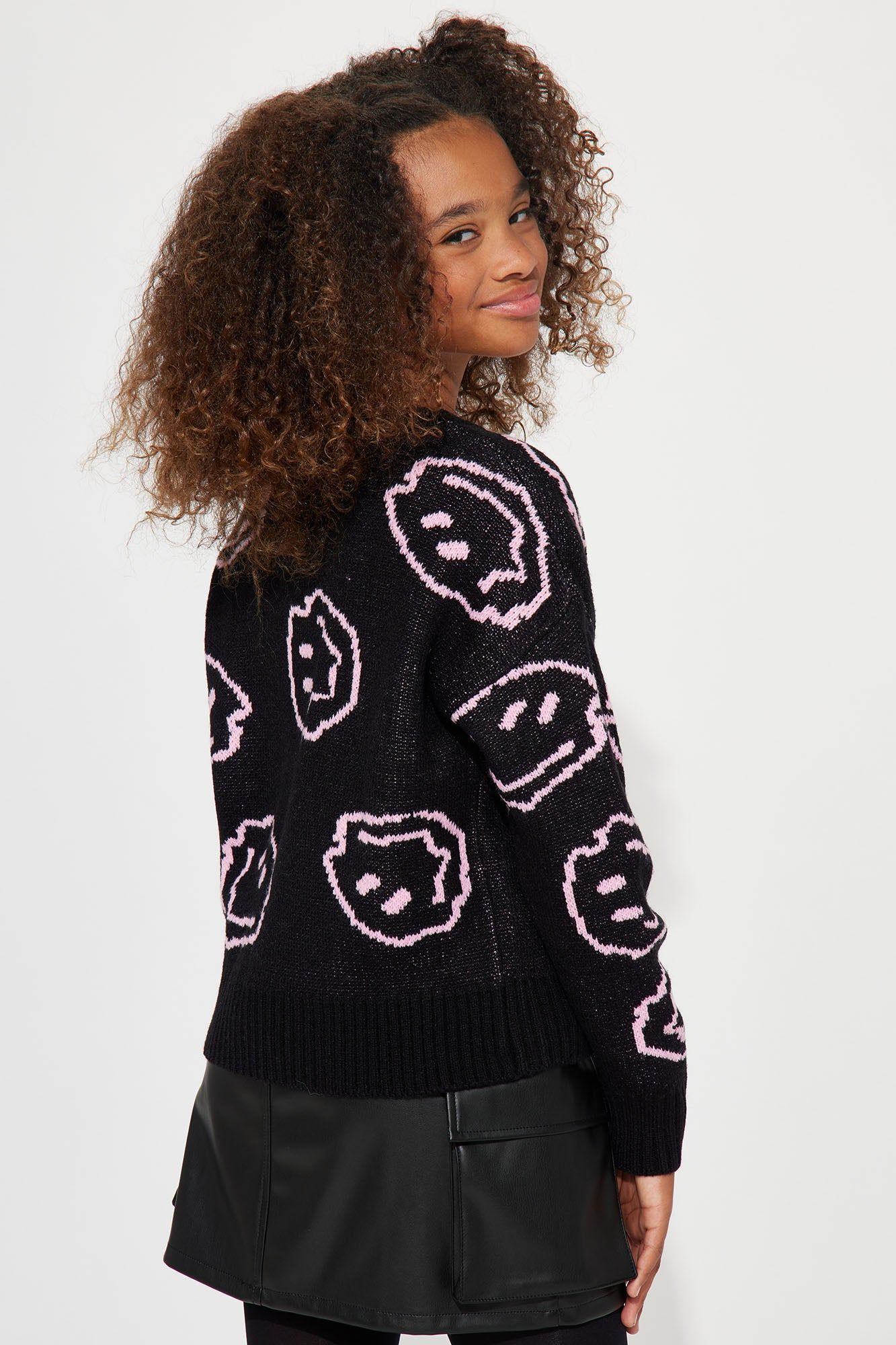 Mini Always Smiles Sweater - Black/combo sold by Fashion Nova product image thumbnail 4