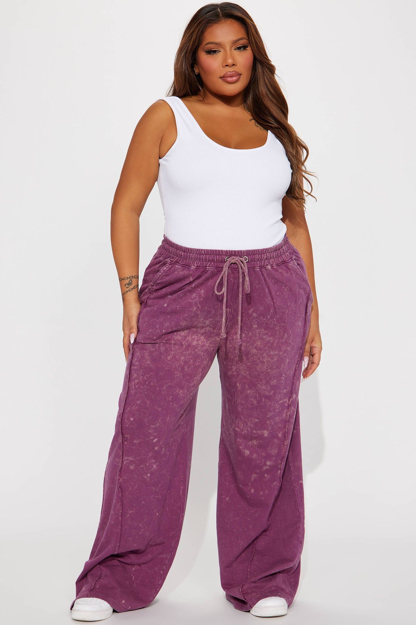 Chill Side Lounge Pant - Plum sold by Fashion Nova product image thumbnail 4