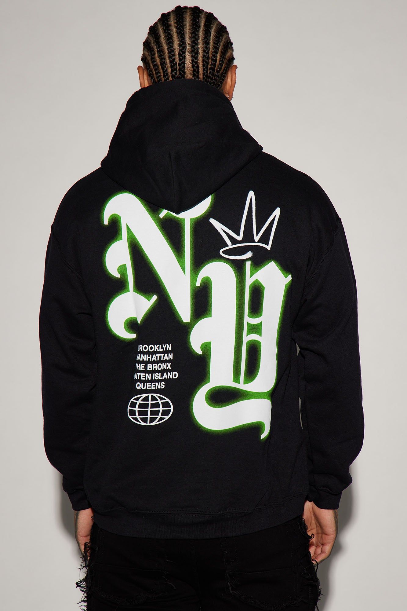 New York Glow Hoodie - Black sold by Fashion Nova product image thumbnail 4