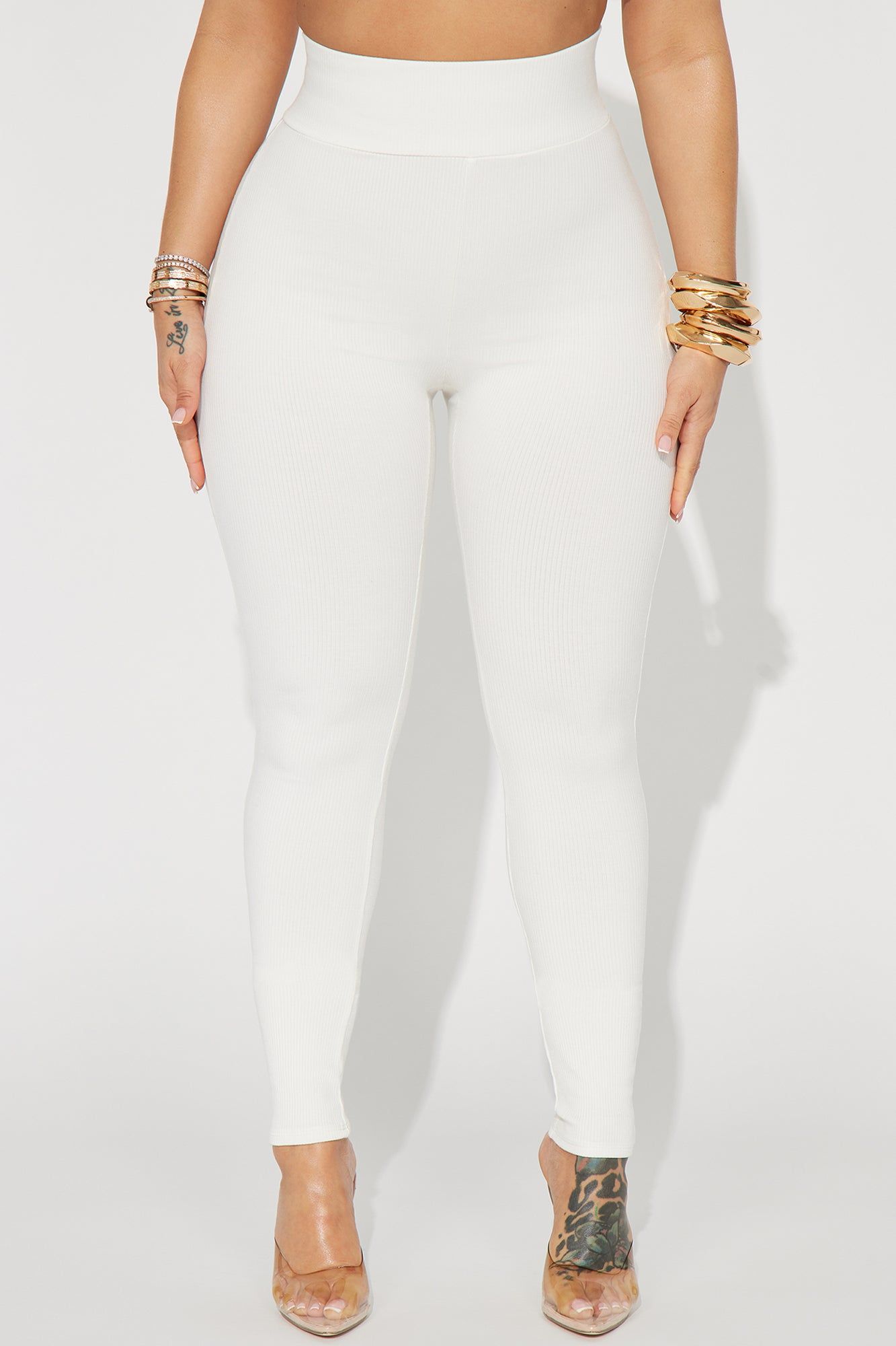 Janet Snatched Leggings - Off White sold by Fashion Nova product image thumbnail 2