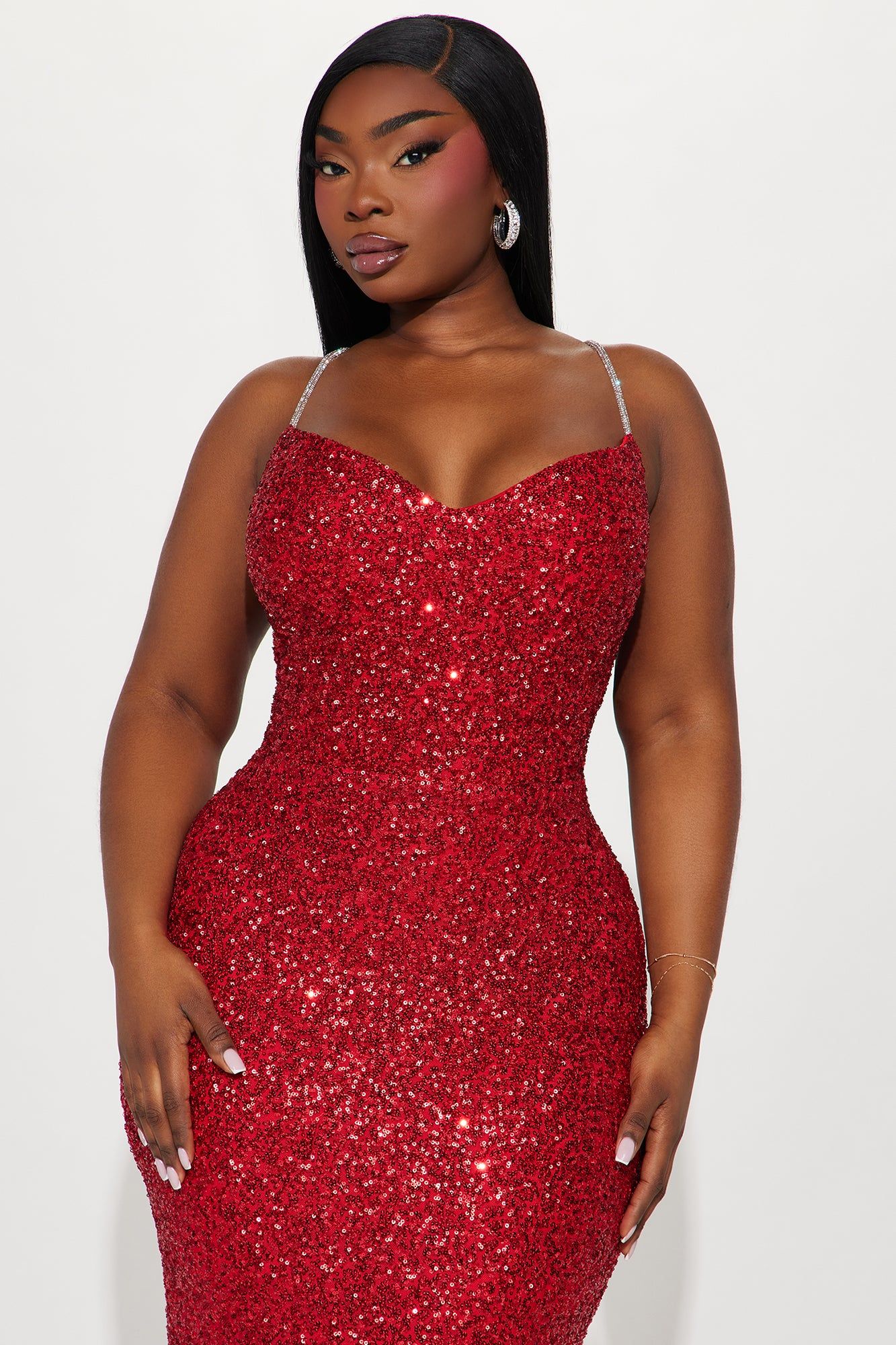 Jessica Sequin Gown - Red sold by Fashion Nova product image thumbnail 5