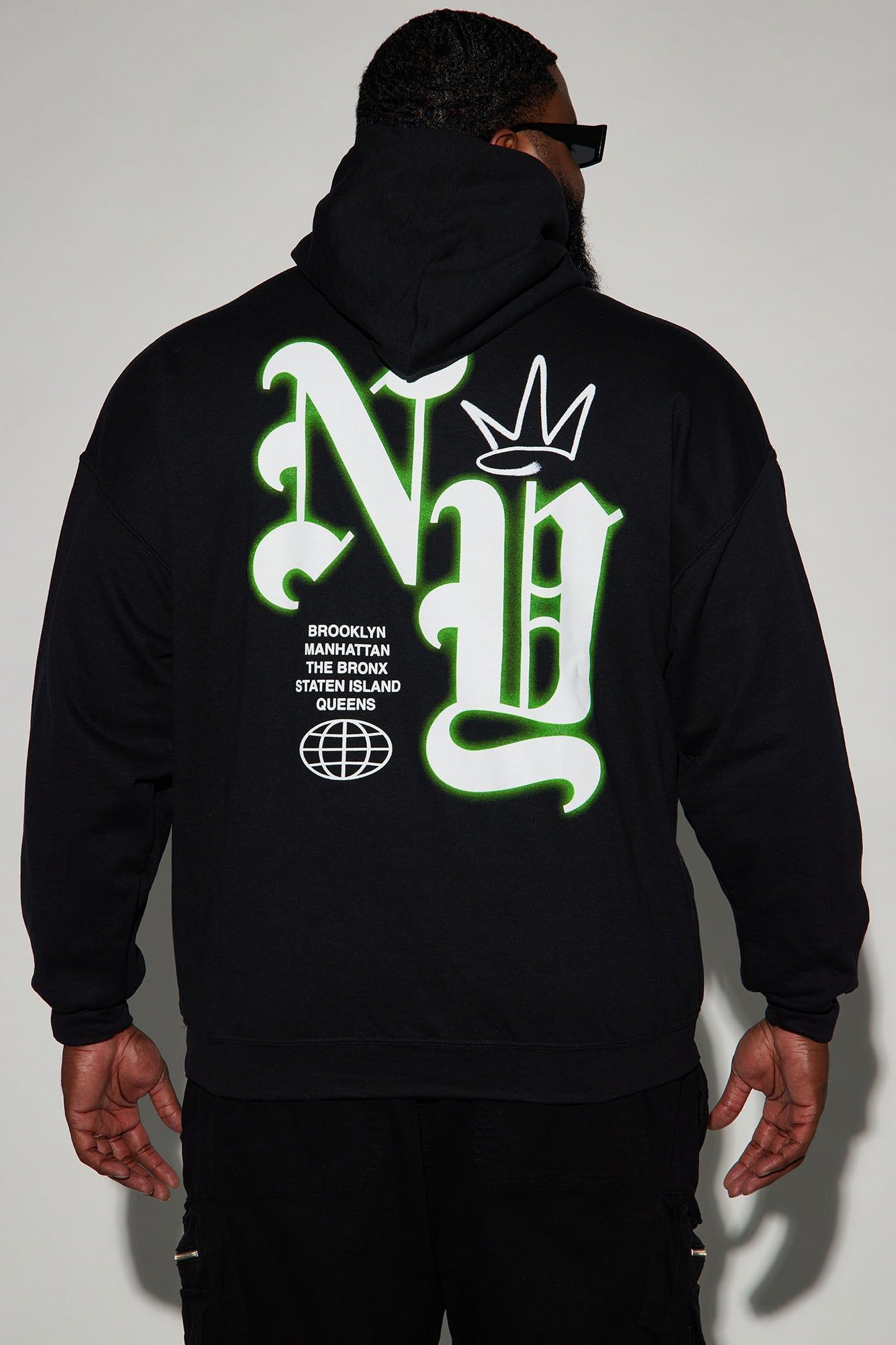 New York Glow Hoodie - Black sold by Fashion Nova product image thumbnail 5